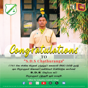 Congratulation SDS Chathuranga